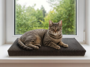 legowisko-dla-kota-60x50x4cm-cordi-szare-widok-z-kotem