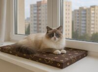 legowisko-dla-kota-na-parapet-60x20x4cm-brązowe