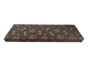 legowisko-na-parapet-60x20x4cm-brązowe-złote-łapki