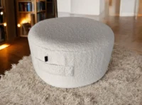 pufa-okrągła-40x20-boucle-biała